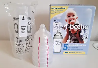 The Original Steri-Bottle 10 X 250ml Disposable Bottles - Ready To Use BRAND NEW • £7.30