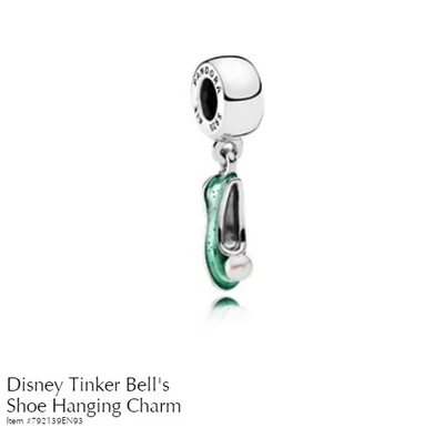 $49.99 • Buy PANDORA Charm Sterling Silver ALE S925 DISNEY TINKERBELL SHOE  792139EN93 Ac