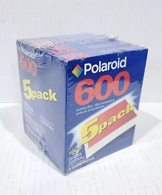 Polaroid 600 Instant Film 5 Pack 50 Photos - Expired 2005 - Sealed • $39.95