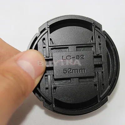 $1.86 • Buy 52mm Center Pinch Snap On Front Cap Cover For Sony Canon Nikon Lens Filter .bd