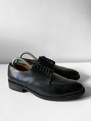 Barker England Mens Black Leather Dainite Welted Soles Dress Shoes UK 7.5 • £90.30
