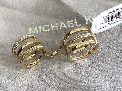 New Michael Kors Size 8 Gold Tone Double Ring • $74