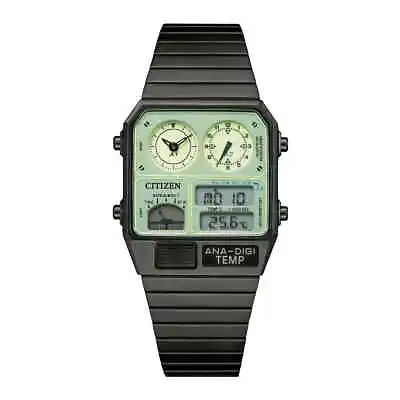 Citizen JG2147-85X Ana Digi Temp 80s Dual Temperature Display Jump Table Watch • $563.19