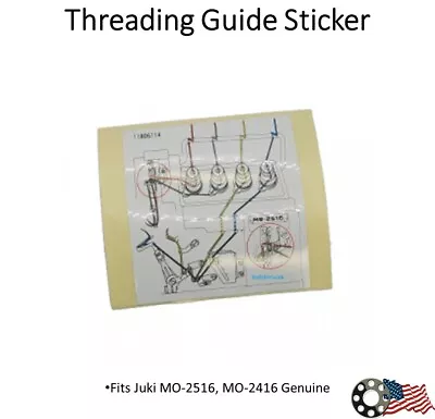Threading Guide Sticker Juki Overlock MO-2516 Genuine • $9.95