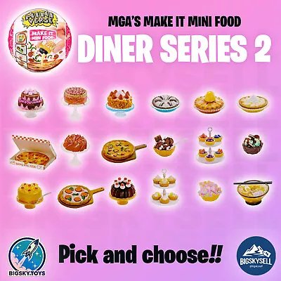 MGA Miniverse Make It Mini Food DINER SERIES 2 Craft Kits - Pick And Choose!! • $14.98