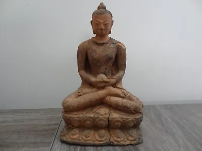 Antique  Tibetan Mongolian Buddhist Clay Statue • $369.99