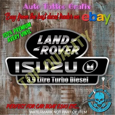 Land Rover / Isuzu DECAL STICKER RALLY MOTORSPORT Diesel 4WD AWD Decal Stickers • $6