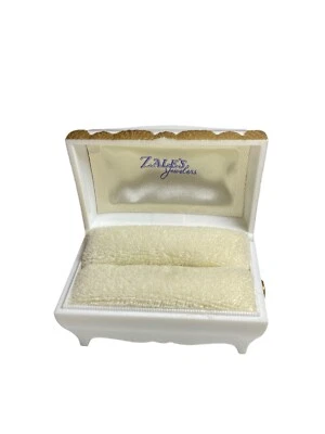 $34.99 • Buy Zales Jewelry Vintage Ring Box Treasure Chest Celluloid Plastic Velvet