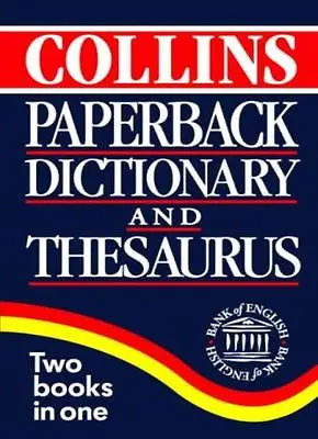 Collins Paperback Dictionary And Thesaurus. 9780004705132 • £3.29