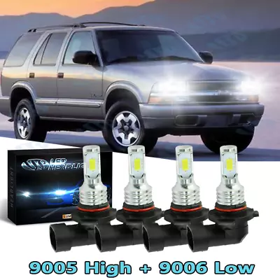For Chevrolet S10 1994-2004 6000K Front LED Headlight Bulbs High & Low Beam HKB • $22.49
