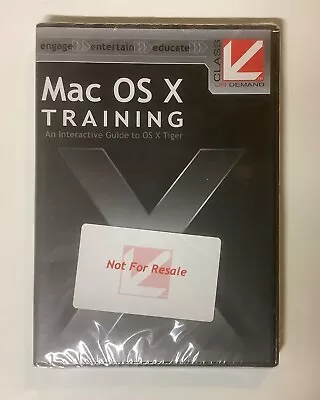 Mac OS X Tiger Training An Interactive Guide-Not For Resale CD-ROM 2006-SEALED • $24.99