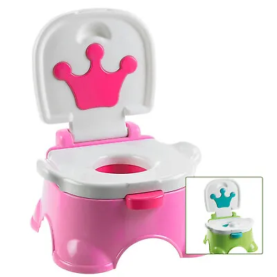 3 In 1 Baby Potty Training Urinal Music Crown Fun Toddler Toilet Trainer • £23.99