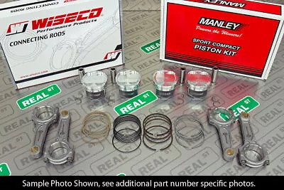 Manley Forged Pistons Wiseco Boostline Rods K24A With K20 Head 87mm 9.0:1 • $1508.47