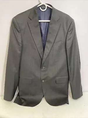 Jack Victor Elite 44L Blue Two Button Dark Gray V100 % Wool Sports Jacket Blazer • $55
