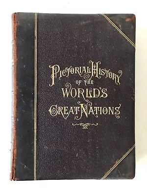 Antique Vol. III Pictorial History Of The World's Great Nations Book Yonge 1882 • $40