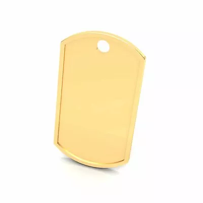 $2955 • Buy 14k Gold Military Dog Tags Men Women Personalized Pendant 2.2mm Thick 10k 18k
