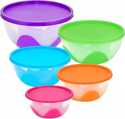 Nested & Stackable Bowl/Food Storage Containers 5 Piece Multi-Purpose Set • $18.99