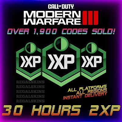 [30 Hours] Call Of Duty COD 2XP Double XP Modern Warfare III MW3 MWIII Code • £10.89