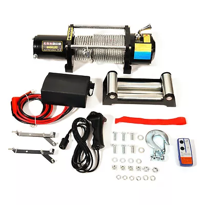 Electric Winch Steel 8000lbs 12V For Truck Trailer Pickup SUV Wireless Remote • $280.99