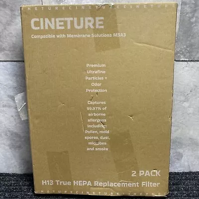 NEW 2 Pack CINETURE MSA3 True HEPA H13 Filter Replacement (FREE SHIPPING) • $26.99