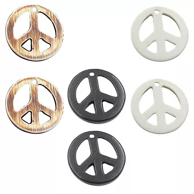  6 Pcs Retro Keychains Pendant Peace Sign Necklace Gifts Jewelry • $8.26