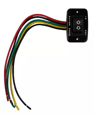 RV Slide Out Room Switch In Out Rocker Black W Pigtail 5 Wire Momentary Camper • $15.95