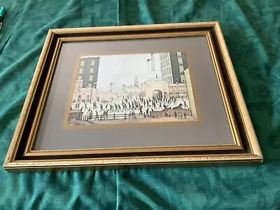 L. S. LOWRY Large Print. Professionally Framed In 1980s. 40 X 36 Cms. • $47.29