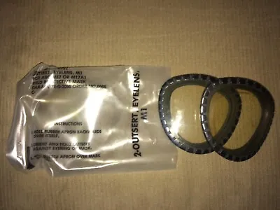 US Military M17 / M17A1 Gas Mask Outserts  Eye Lens M1 In Original Package. • $20