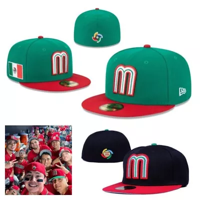 2023 WBC World Baseball Mexico Team Classic Cap Sun Hat 59 Fitty Hats Official • $20.99