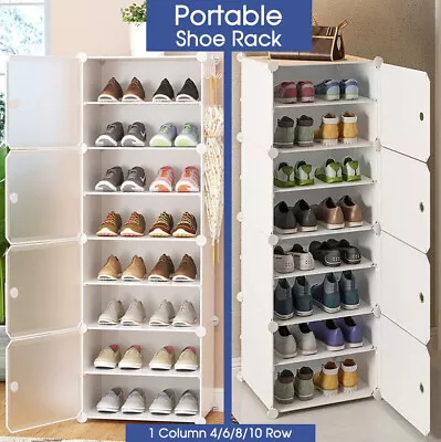 $20.99 • Buy Cube DIY Shoe Cabinet Rack Storage Portable Stackable Organiser Stand Box