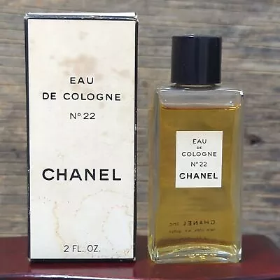 Vintage Chanel No 22 2 FL OZ Eau De Cologne Perfume Bottle Collectible W/ Box • $195