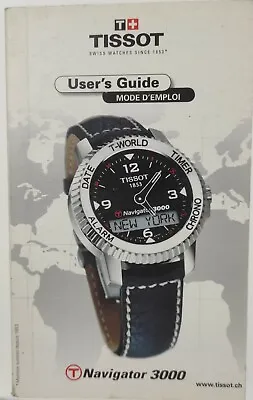 £20.22 • Buy Manual User Guide TISSOT Navigator 3000 - Used In Great Condition
