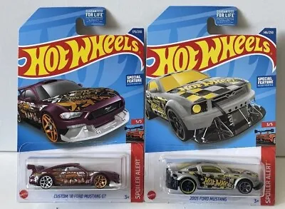 2022 Hot Wheels 2005 Ford Mustang 2022 Custom’18 Ford Mustang GT Lot Of 2 • $7.71