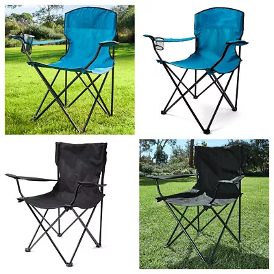 Basic Camp Chair Easy Foldable Camping Chair Outdoor Backyard Camping Accessory • $8.70