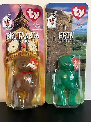 £4.50 • Buy McDonalds TY Beanies ERIN WITH TWO ERRORS & BRITANNIA  Brand New Boxed