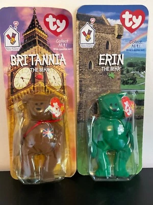 £4.50 • Buy McDonalds TY Beanies ERIN WITH TWO ERRORS & BRITANNIA  Brand New Boxed