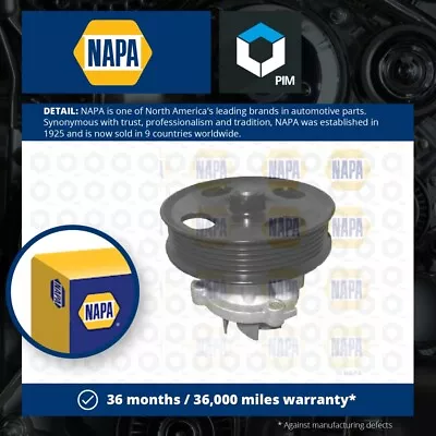 Water Pump Fits VAUXHALL CORSA C D E 1.3D 2003 On Coolant NAPA 12855462 New • £31.35