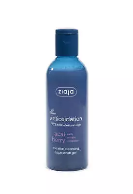 Ziaja Acai Berry Micellar Face Cleansing Scrub Gel 200Ml OFFICIAL UK • £8.91