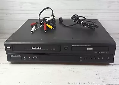 Daewoo 6-head DVD VCR Combo DV6T811N Hi-Fi VHS Player Recorder Tested Works • $39.97