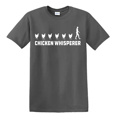 CHICKEN  WHISPERER T-SHIRT Farmer Farm New Funny Birthday Present Gift Top Tee   • £9.99