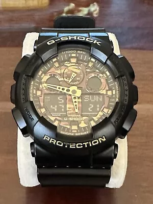 Casio G-Shock GA-100 Military Sports Watch. Camo Face • $90