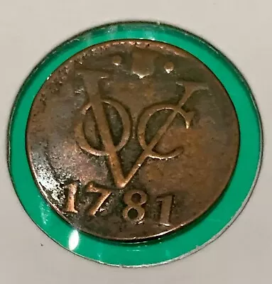 1781 Dutch Netherlands Colonial VOC Duit Utrecht Coin “New York Penny” • $11.99