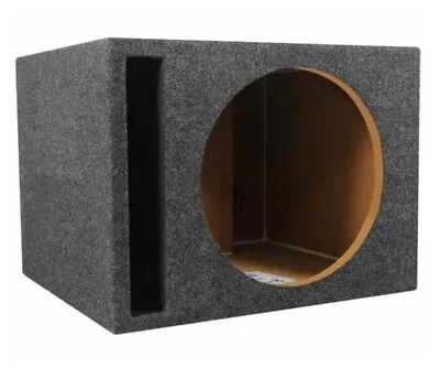 12 Inch Ported Vented Car Subwoofer Box - Heavy Duty 3/4” MDF 12” Sub Enclosure • $66.95