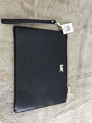 Michael Kors Medium Zip Pouch - Leather - Black -NWT • $35