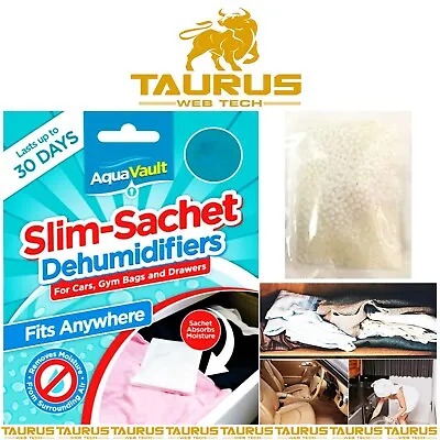 72x Dehumidifier SLIM Sachet Damp Mould Mildew Moisture New Condensation Trap UK • £5.75