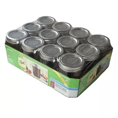  Mason 8oz Quilted Jelly Jars With Lids And Bands Set 8 Oz Quilted Jelly-12 Pk • $22.63