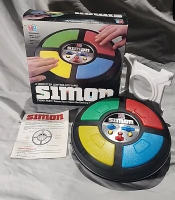 SIMON Electronic Memory Game 1989 Milton Bradley! Used! Great Condition! CIB! • $49.95