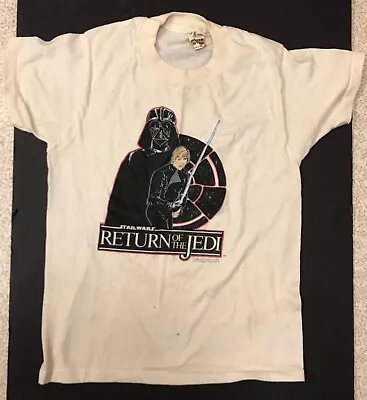 Vintage 1983 Star Wars Return Of The Jedi Youth 14 - 16 T Shirt Single Stitch • $15