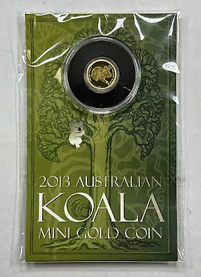 2013 Australia $2 Mini Gold Coin Koala 1/2 Gram Original Mint Package Sealed .5g • $84.90