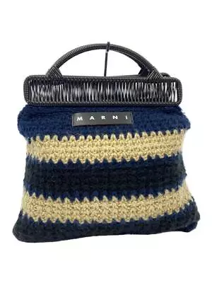 Marni Crochet Knit Bag Market Handbag -- Nvy • $229.65